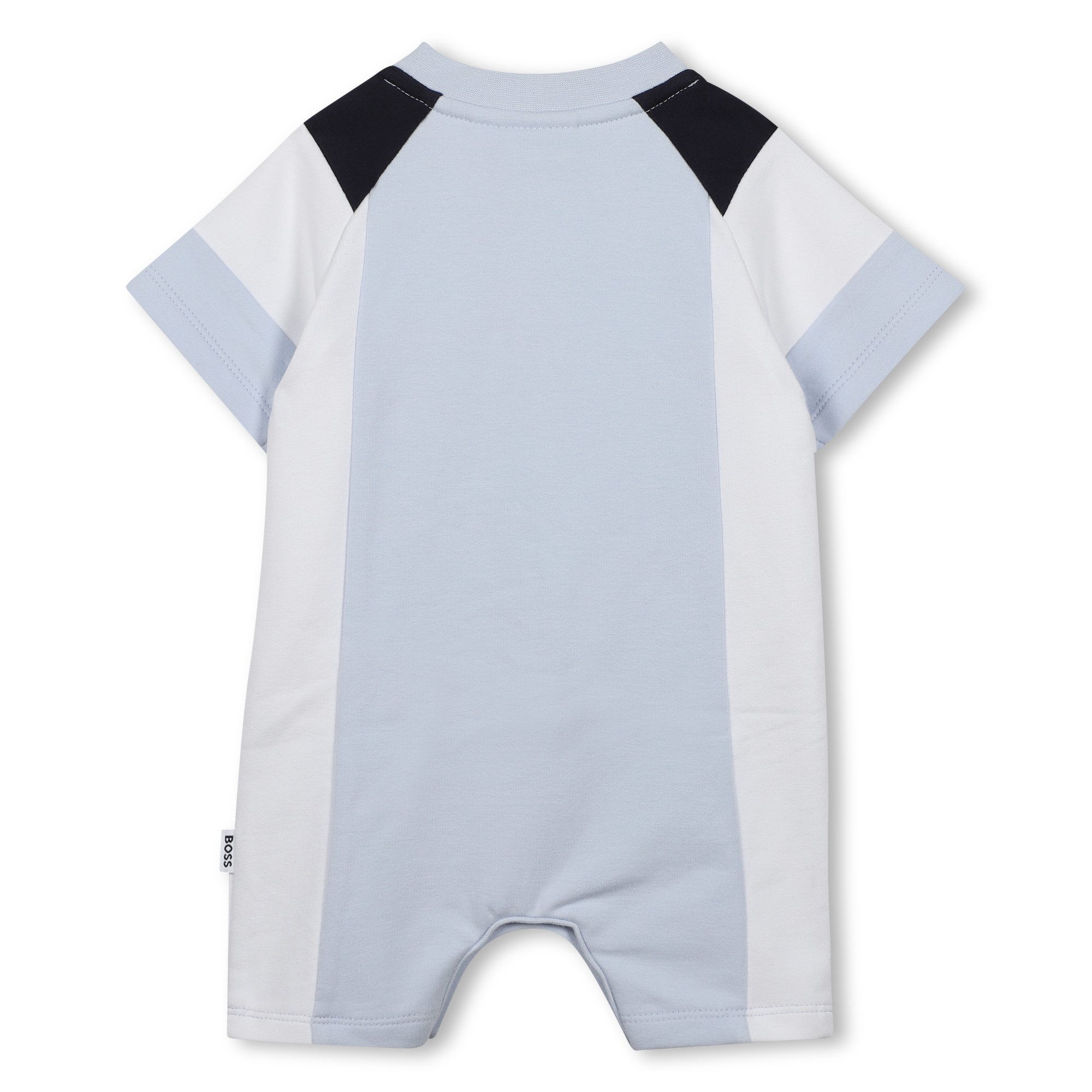 Boss Kidswear Strampler BOSS Kidswear kurzer Strampler in Hellblau für den Sommer