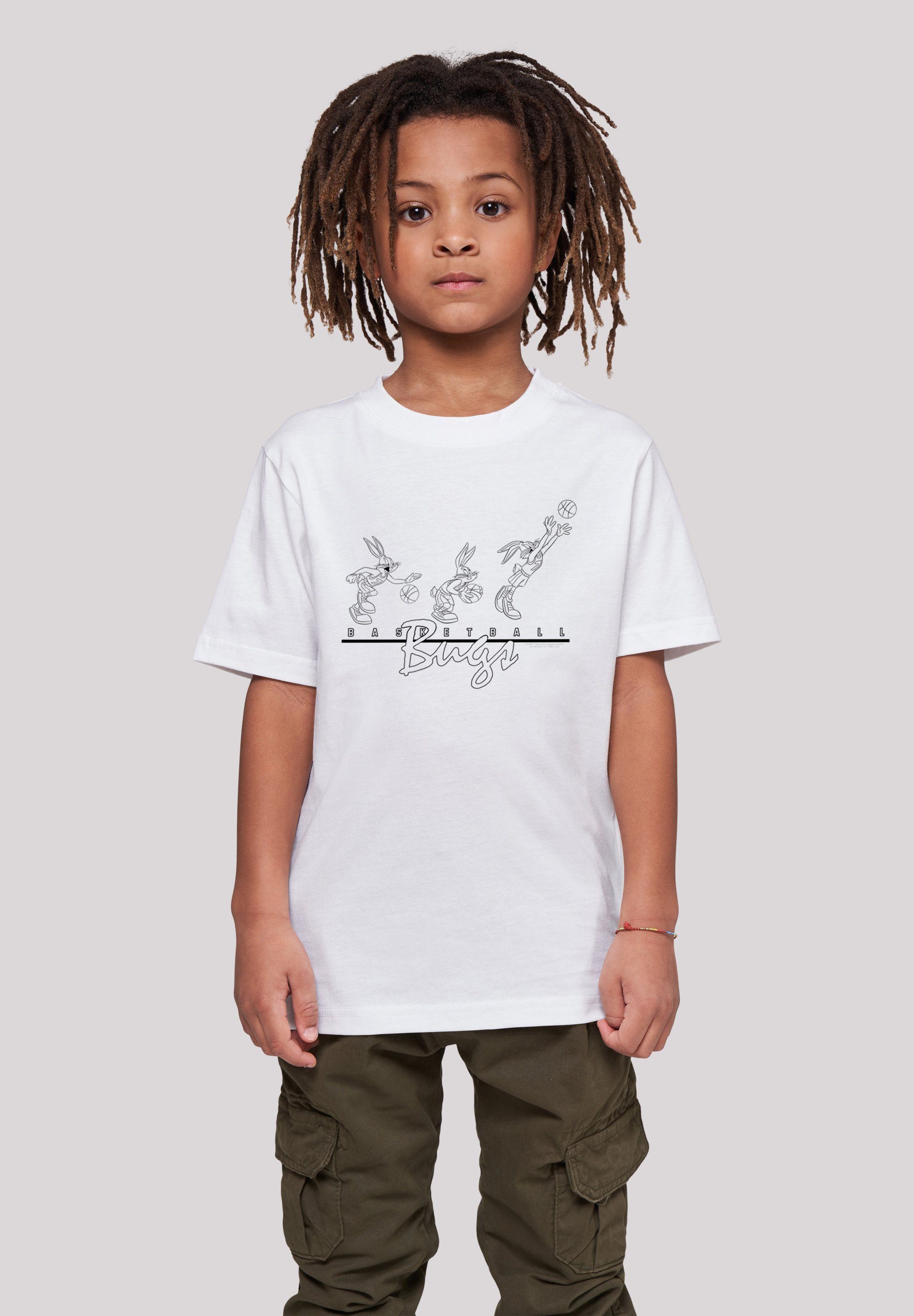 F4NT4STIC T-Shirt Looney Tunes Basketball Bugs Print weiß