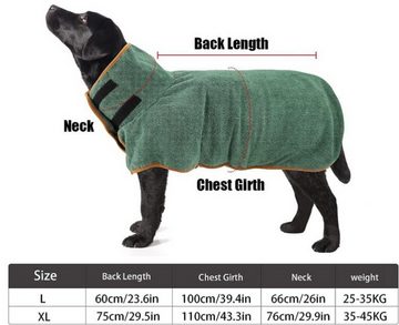 RefinedFlare Hundehandtuch Saugfähiger Bademantel für Hunde, (1-St)