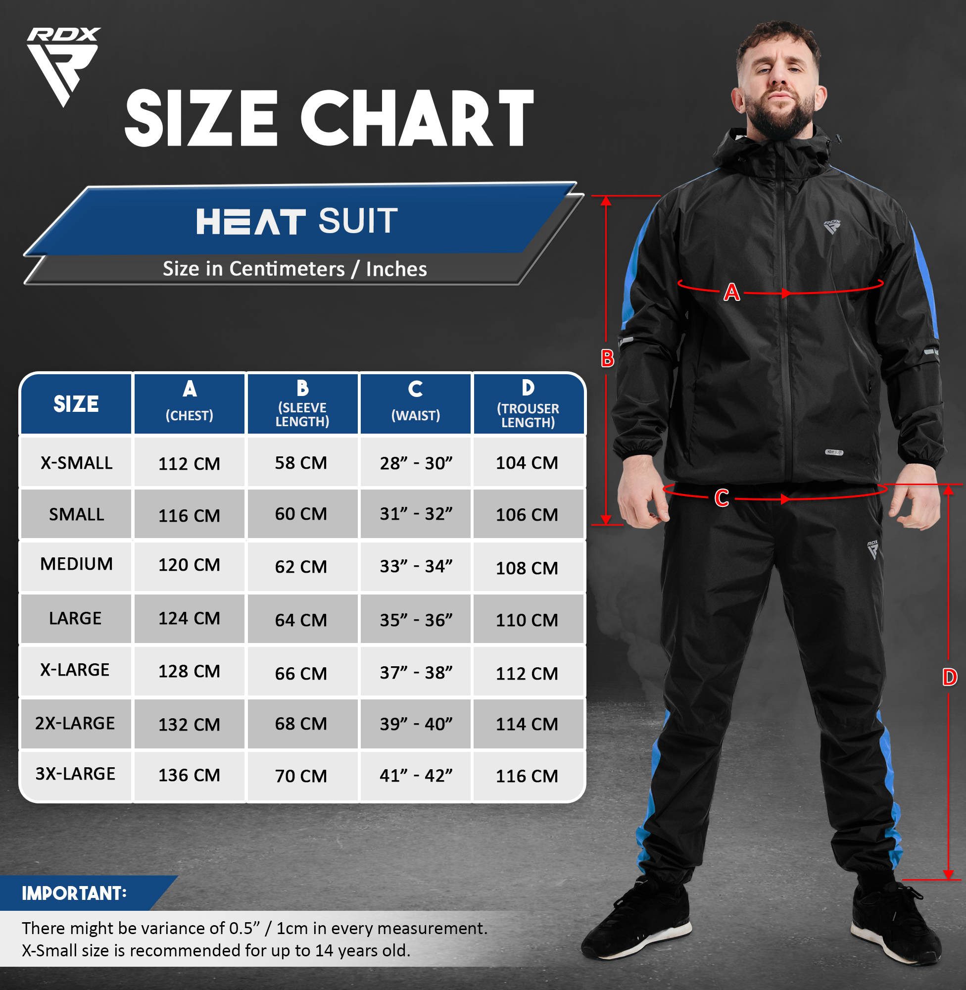 RDX Thermohemd RDX Sweat Suit for Weight Loss, Sauna Suit Reach Hooded Suit