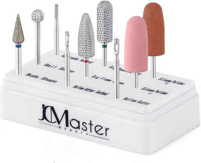 JCMaster Maniküre-Pediküre-Set, 9-tlg., Nagelfräser Gelnägel Aufsätze