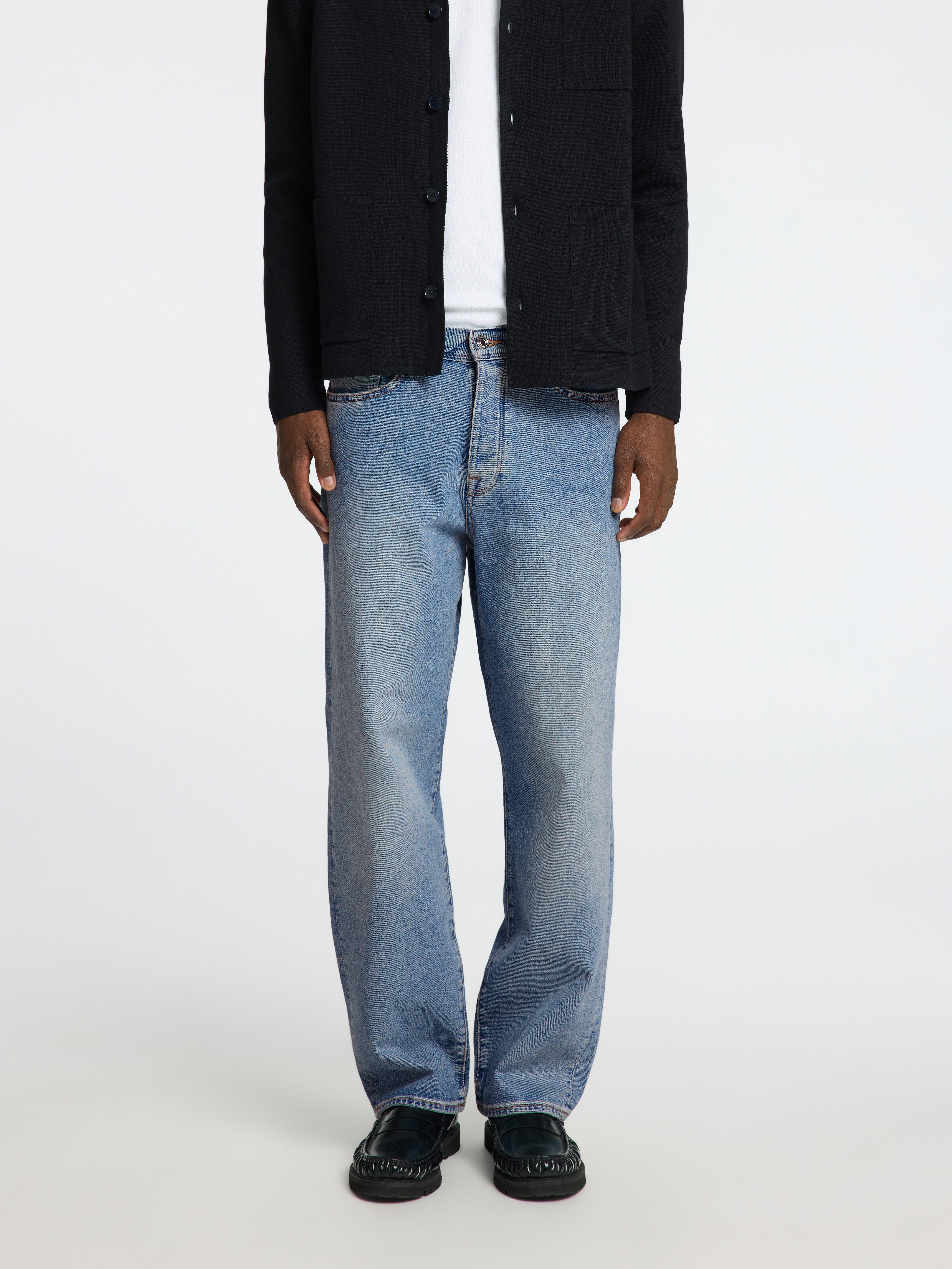 SELECTED HOMME Relax-fit-Jeans SLH220-LOOSE KOBE 3501 L.B WASH JNS NOOS