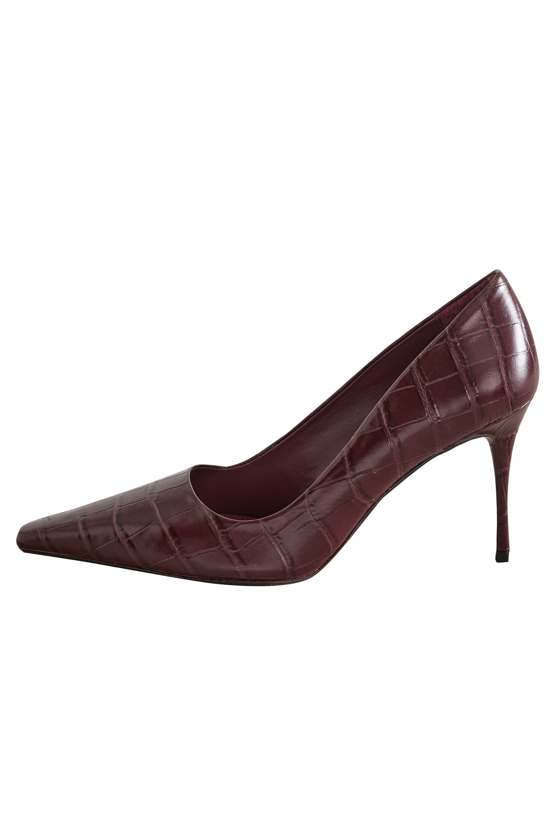 Next Spitze Sigature Leder-Pumps mit Kroko-Prägung günstig online kaufen