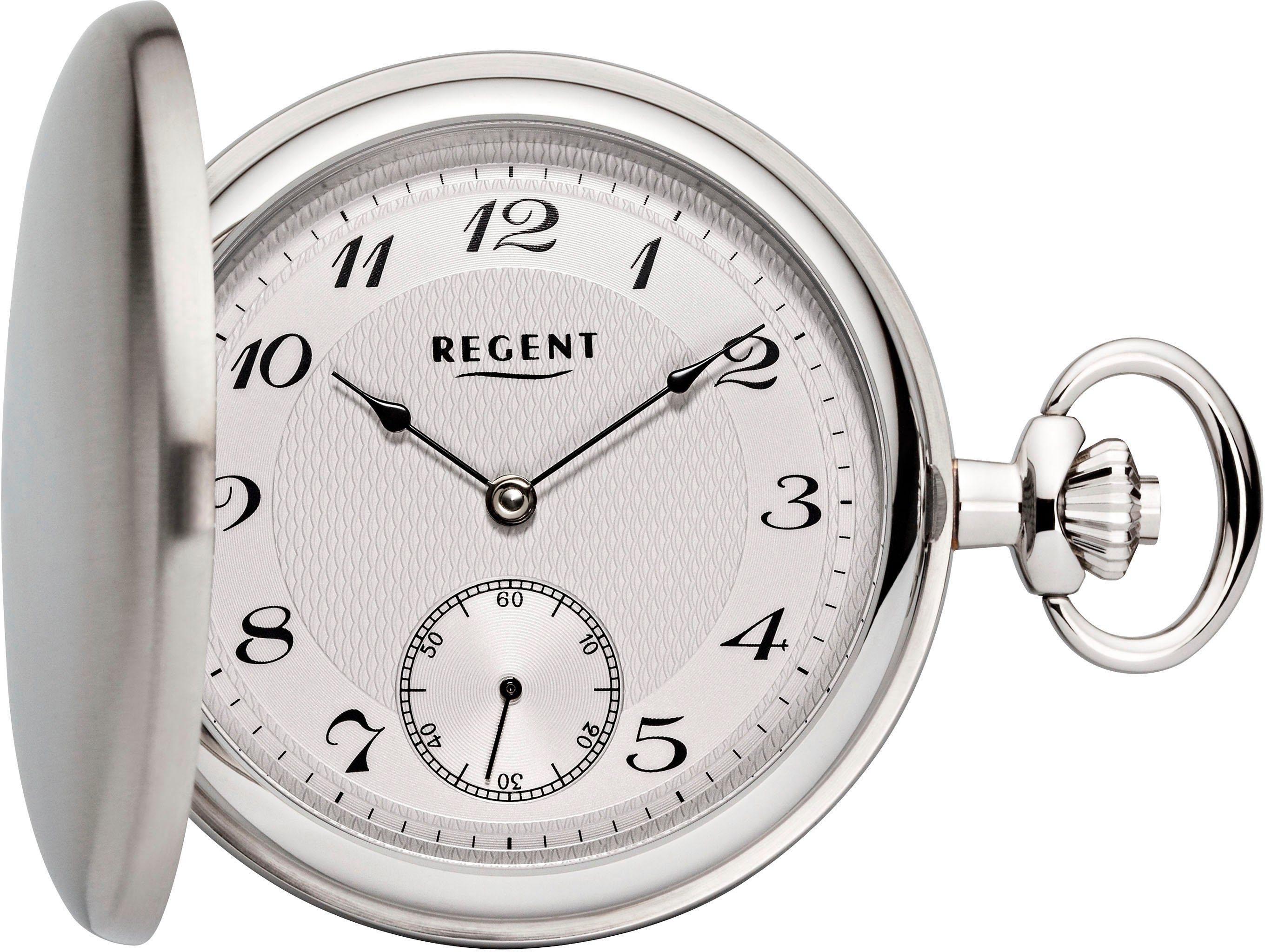 Regent Taschenuhr P717-19424249, (Set, 2-tlg., mit dazu passender Kette)