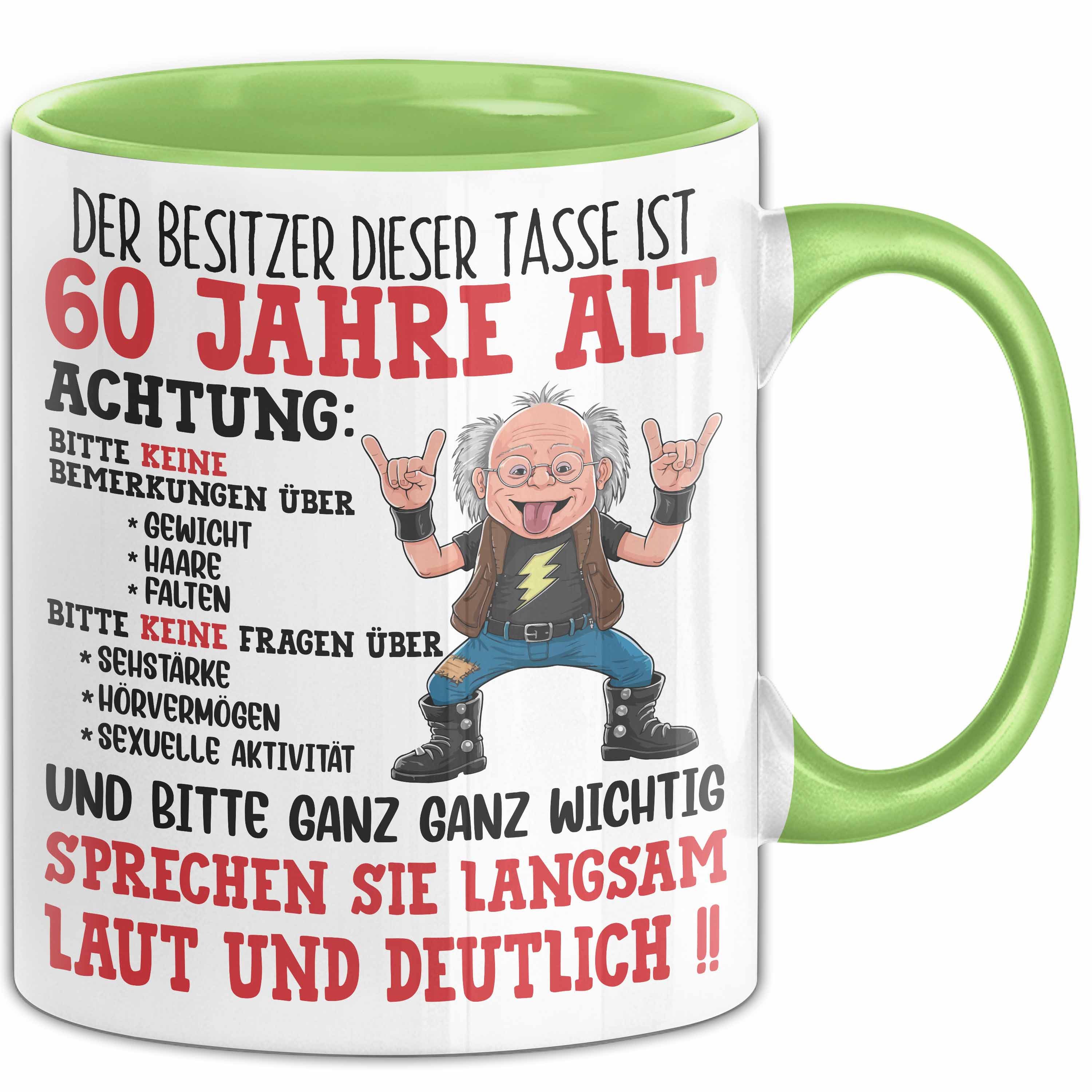 Trendation Tasse 60. Geburtstag Tasse Geschenk Der Besitzer Dieser Tasse Ist 60 Jahre A