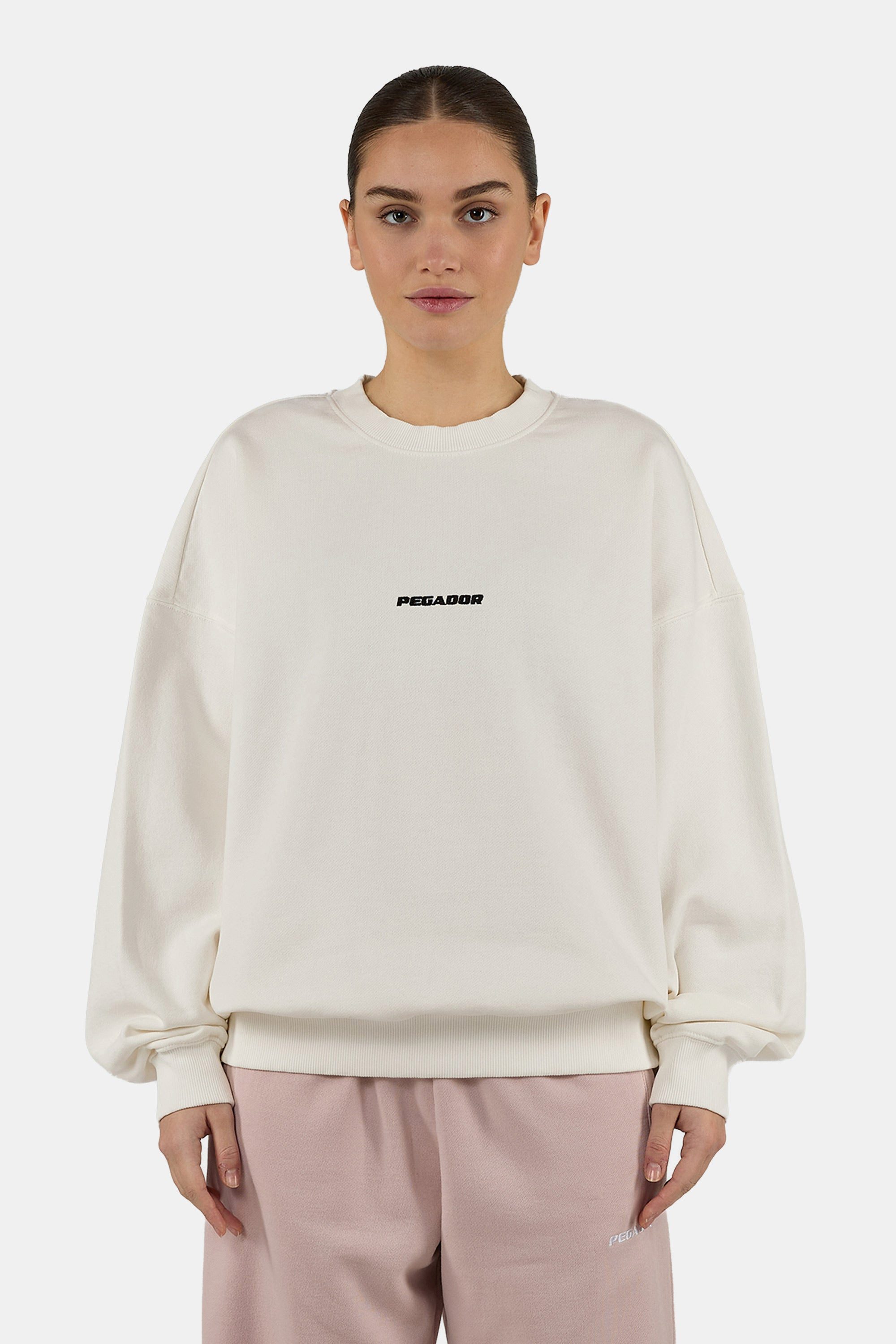 PEGADOR Sweatshirt Sela Oversized Sweater Baumwollmischung, oversize