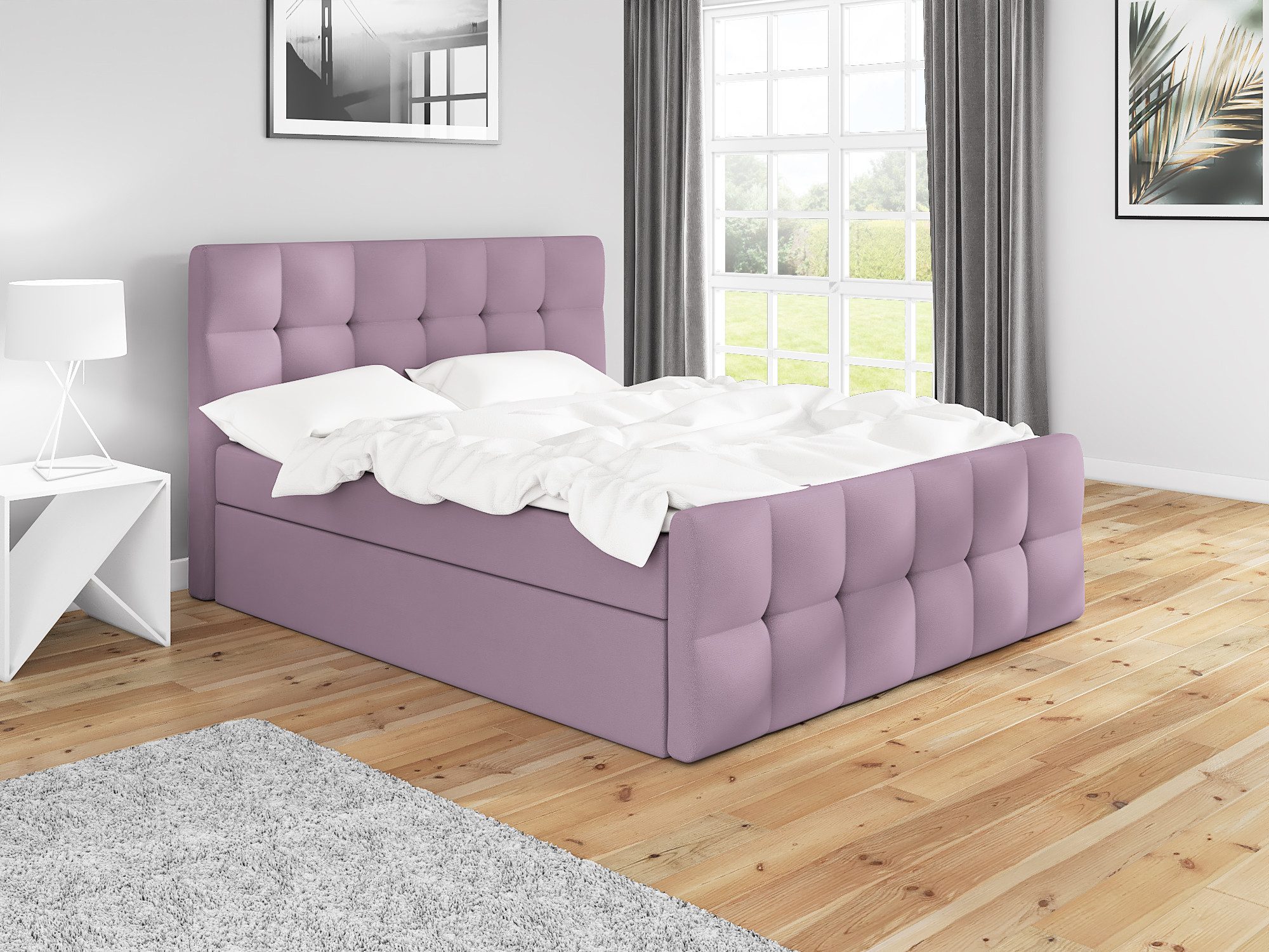 A&J MöbelLand GmbH Boxspringbett BERG mit 2 Bettkästen und Topper. (Boxspri günstig online kaufen