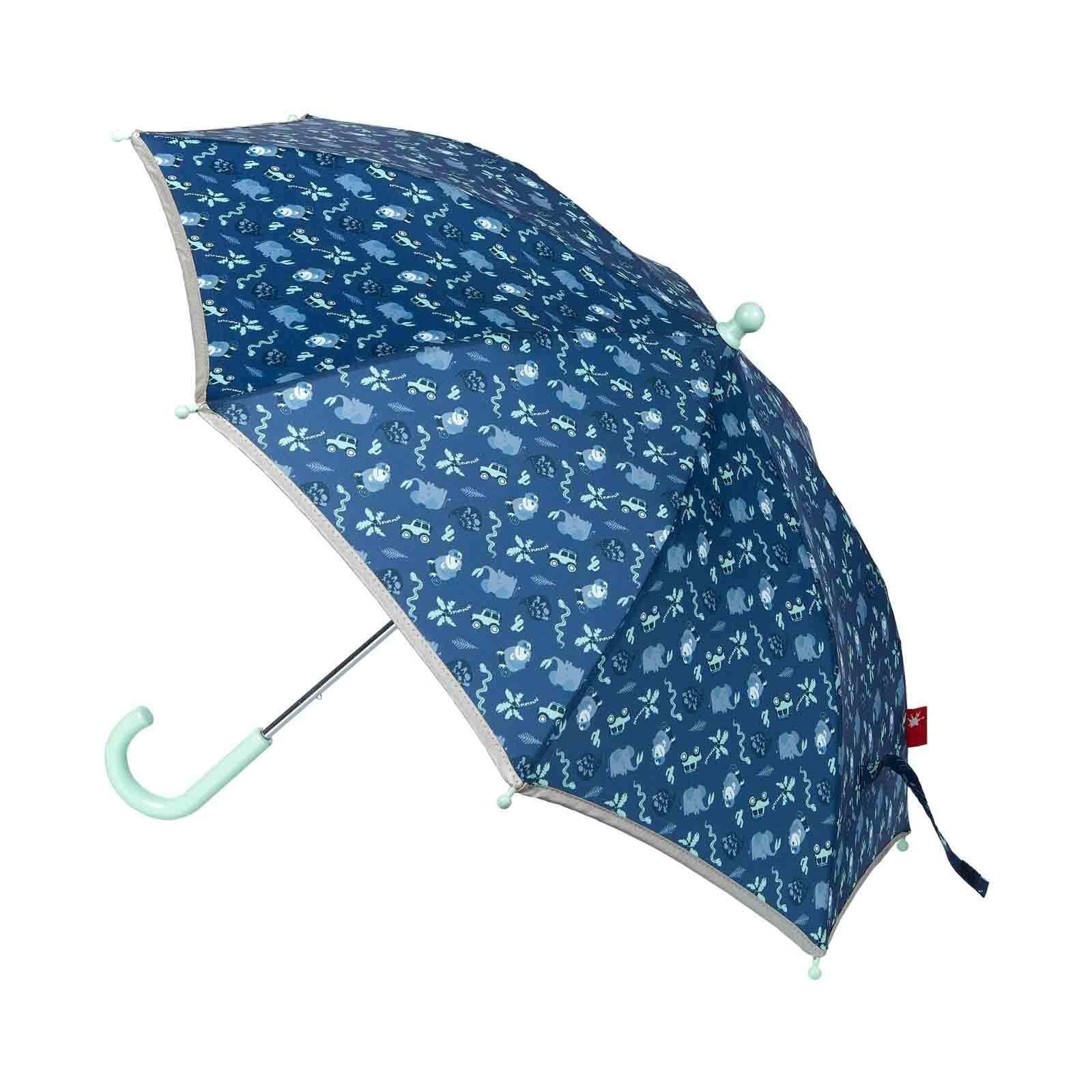 Sigikid Stockregenschirm Regenschirm ø 75 cm Elefant, dunkelblau