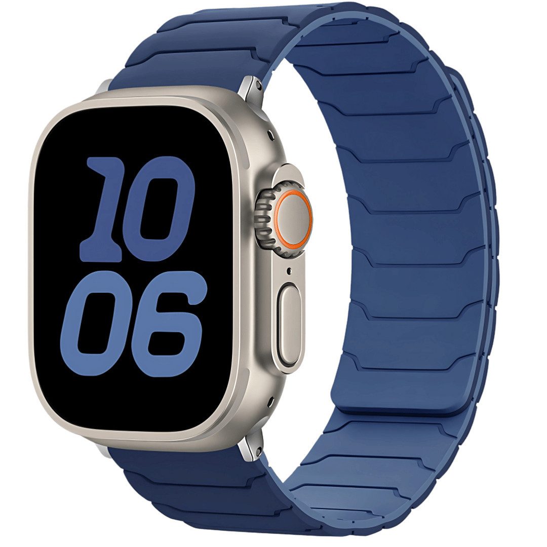 SmartUP Smartwatch-Armband für Apple Watch 11 10 9 8 7 6 5 4 3 SE Ultra Silikon Sport Ersatzband, kompatibel mit allen Apple Watch Modellen, atmungsaktives Silikon
