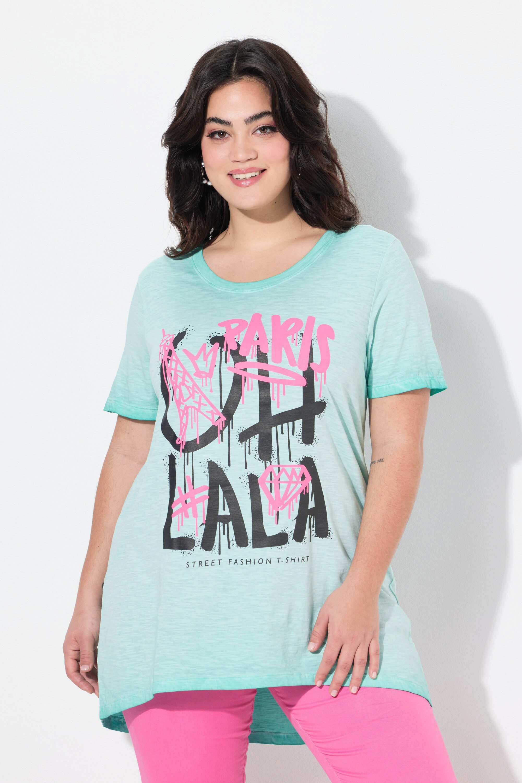 Angel of Style T-Shirt T-Shirt oversized mit Paris Graffitti-Schriftzug