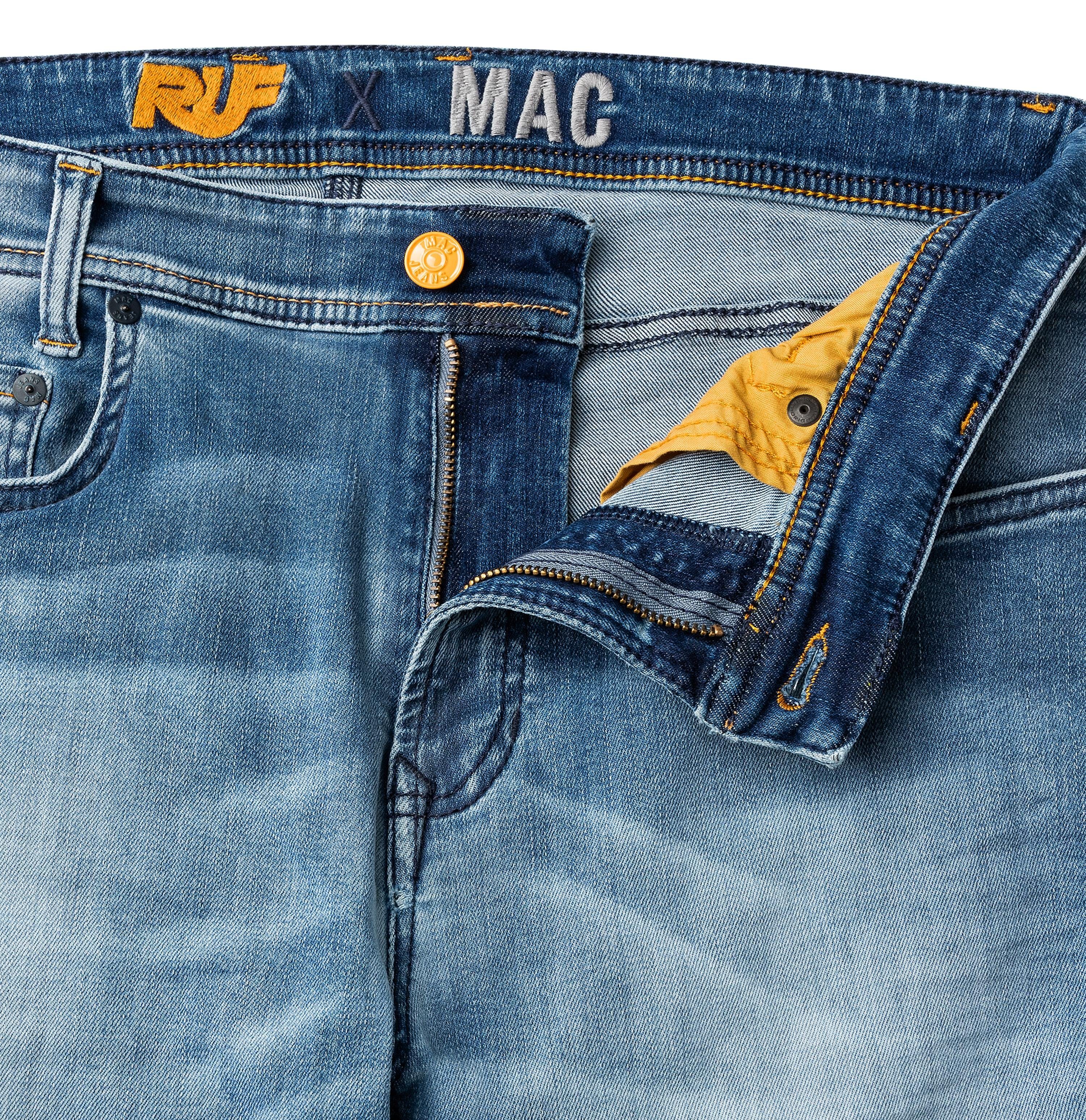 MAC Venice Stretch-Denim H239 RUF Used Blue 5-Pocket-Jeans MacFlexx Pants Driver