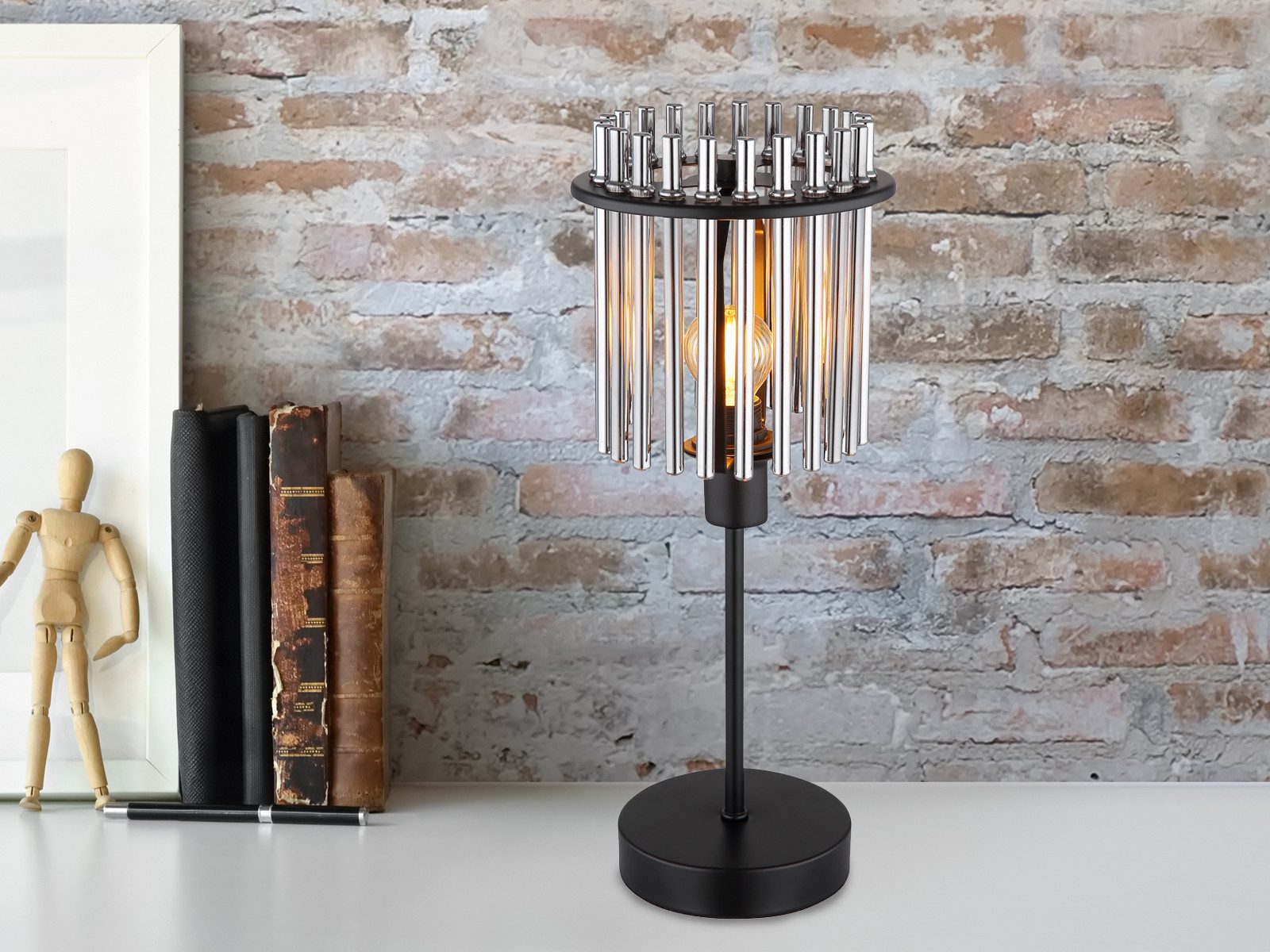 GLOBO LIGHTING LED Nachttischlampe, Dimmfunktion, LED wechselbar, warmweiß, günstig online kaufen