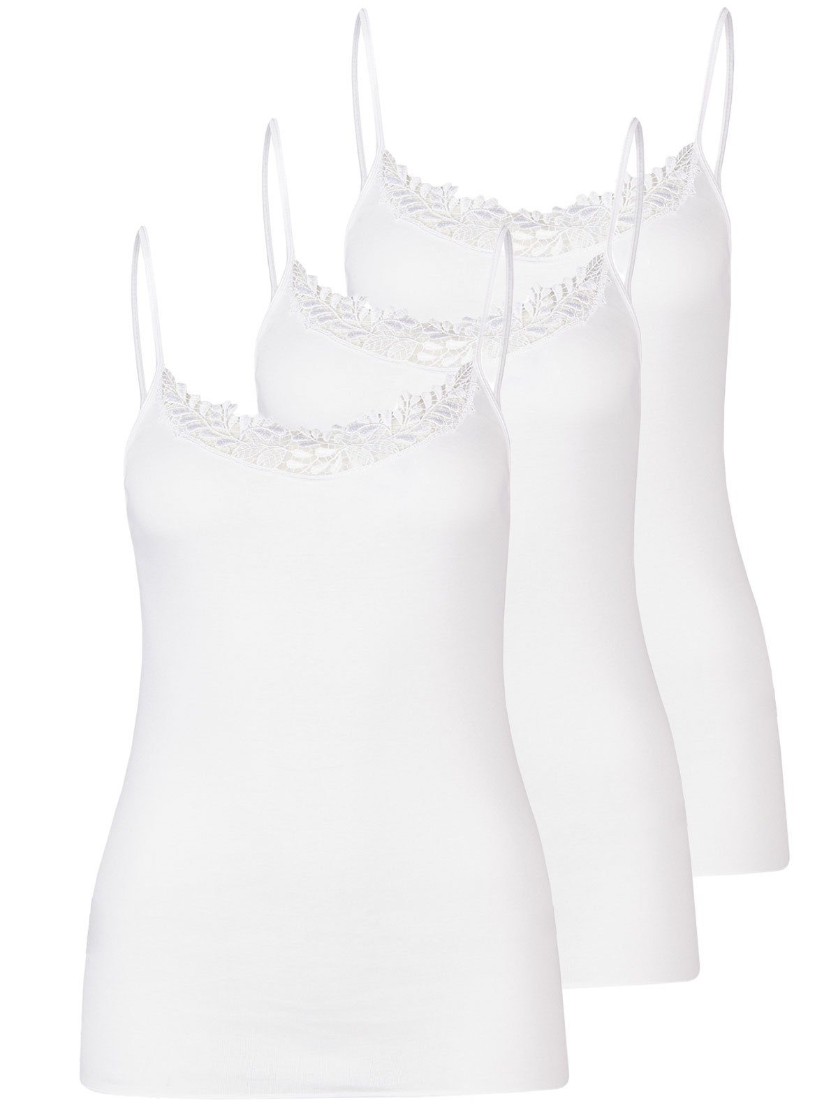 Achseltop Damen Trägerhemd Fine Cotton