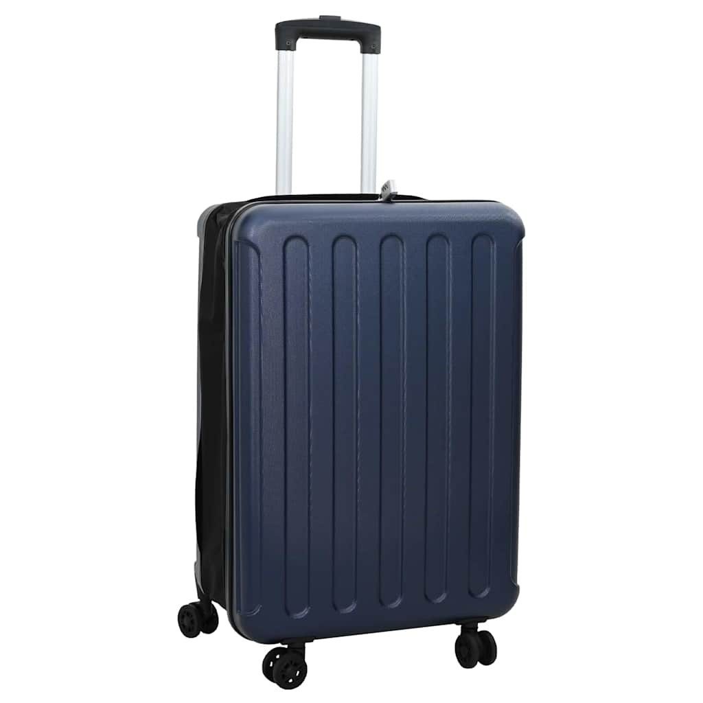 vidaXL Trolley Koffer mit Schloss Dunkelblau 43 x 27 x 66 cm ABS Kunststoff
