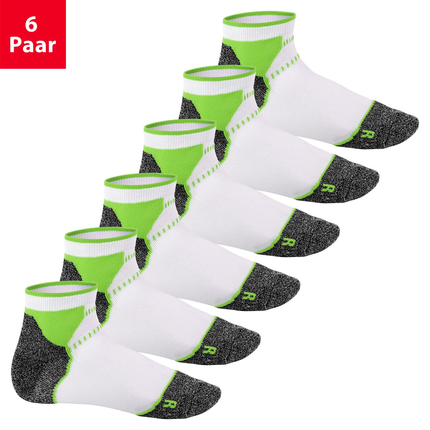 Sportsocken Damen & Herren Funktions Sport Socken (6 Paar) Laufsocken