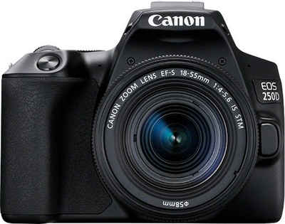 Canon »EOS 250D« Systemkamera (EF-S 18-55mm f/4-5.6 IS STM, 24,1 MP, 3x opt. Zoom, WLAN, Bluetooth)
