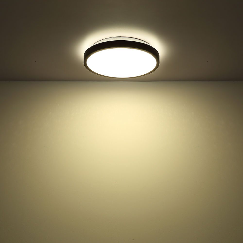 Bewegungssensor Neutralweiß, LED-Leuchtmittel fest LED Deckenleuchte, Schlafzimmerlampe verbaut, LED IP44 Globo neutralweiß Deckenleuchte