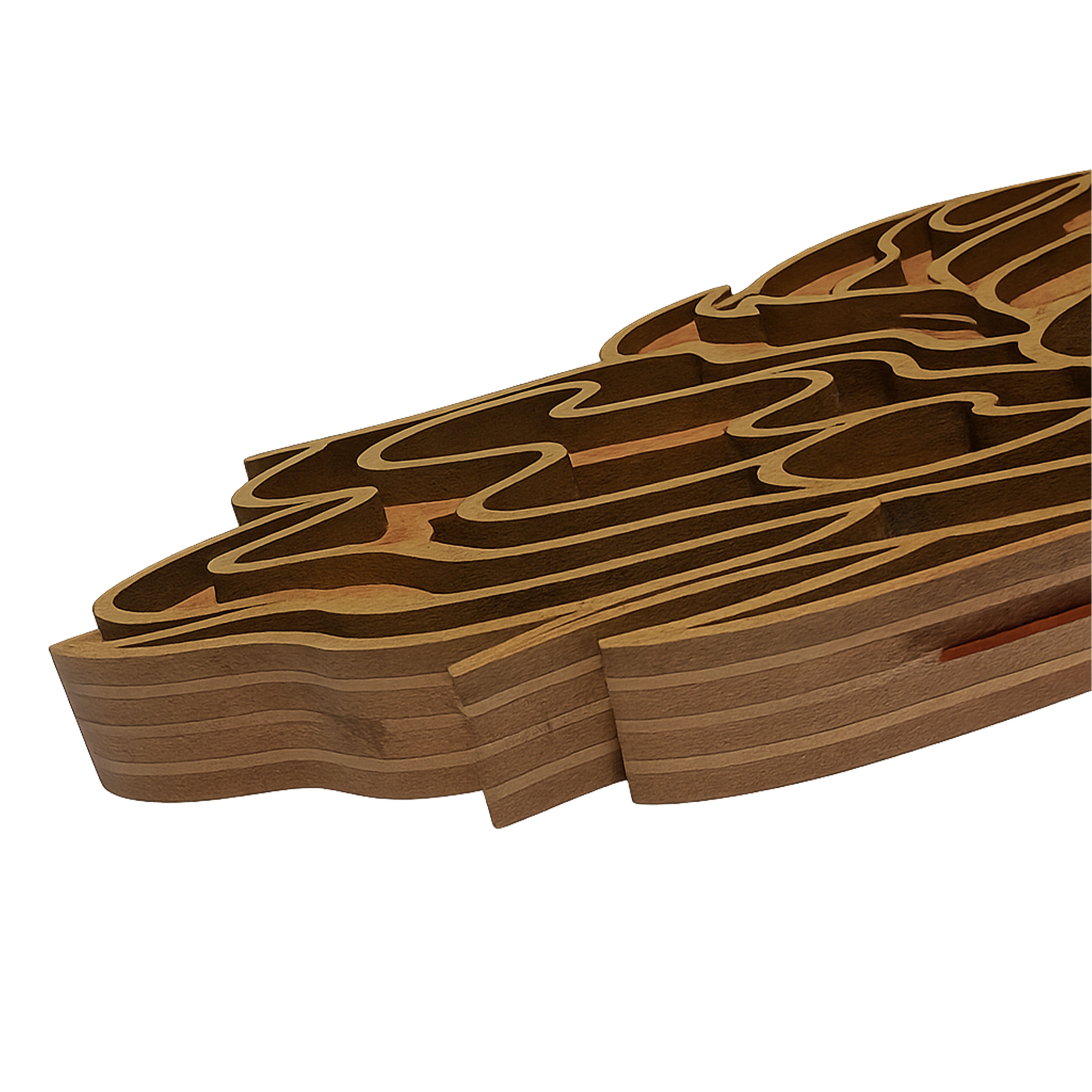Jungengel Wandbild Galatasaray Löwe 3D Aslan Löwenbild Löwenkopf Wanddeko, 100% Holz, Einfache Montage ohne Bohren, 3D Effekt