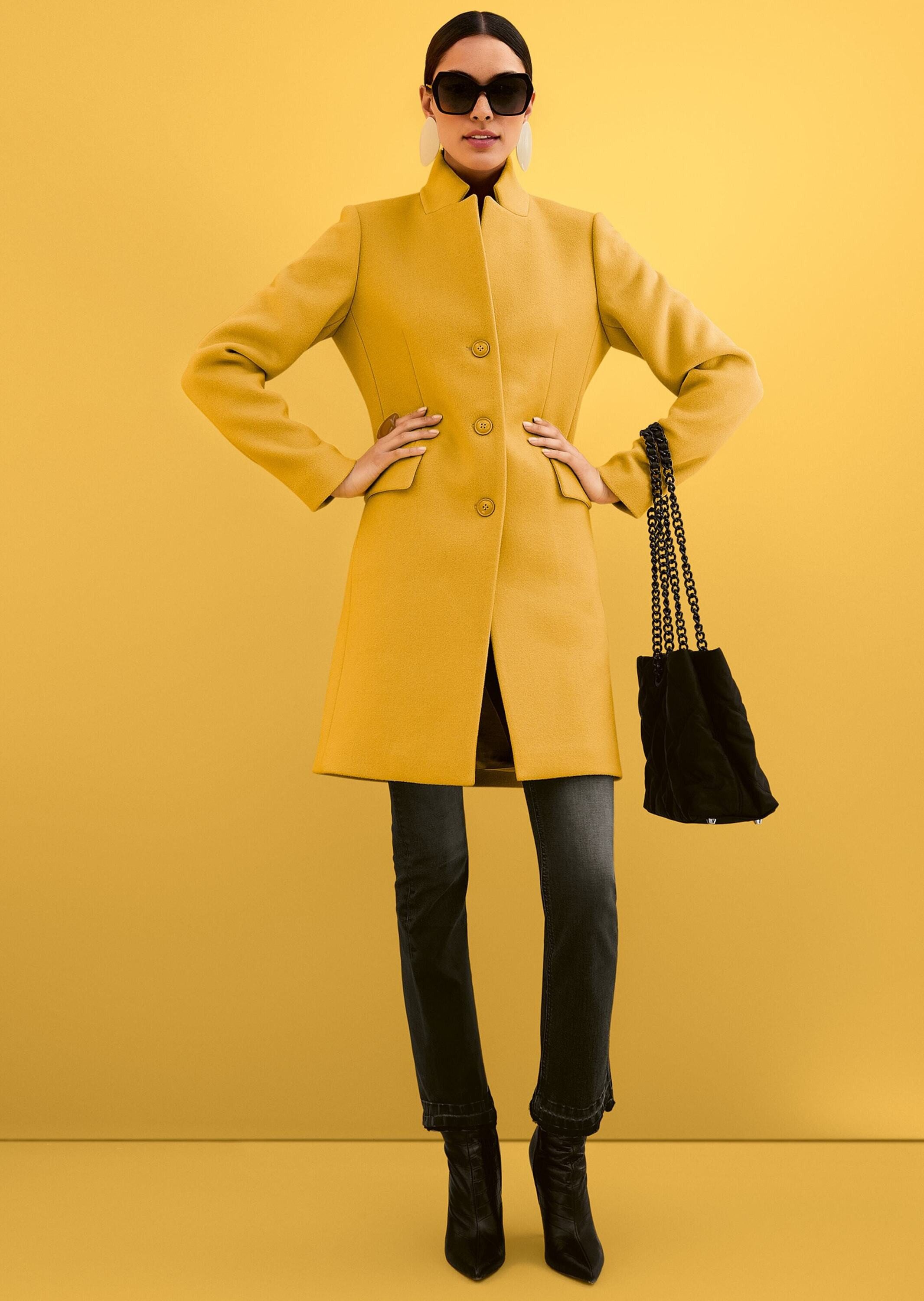 MADELEINE Kurzmantel Kurzmantel mit Stehkragen