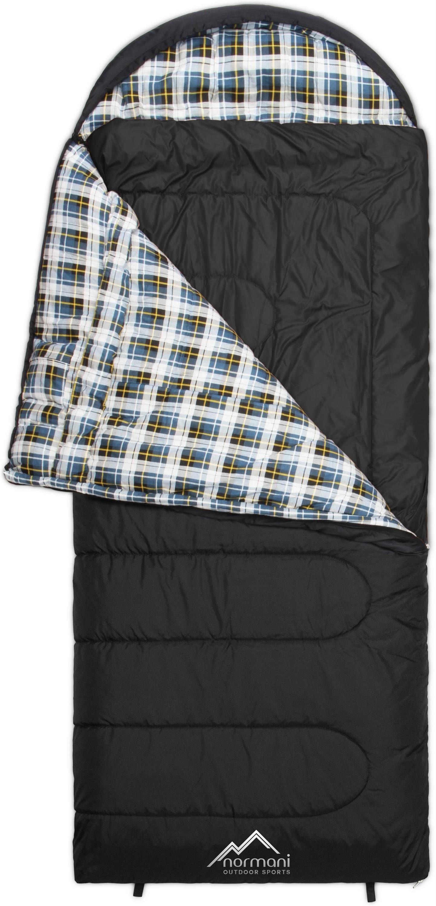 normani Deckenschlafsack 4-in-1 Schlafsack Antarctica, Extrem 4-Jahreszeiten Outdoor-Schlafsack mit Inlett
