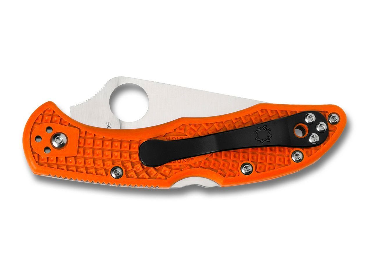 Spyderco Taschenmesser Taschenmesser Delica 4 Lightweight Flat Ground Orange