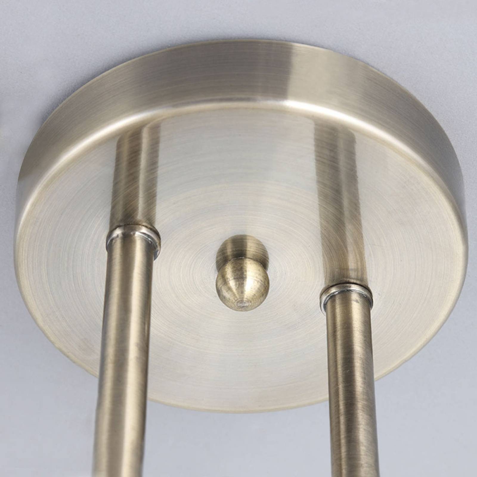 Lindby Deckenleuchten Leanda, Glas Bronze IP20, 4 x 40 W