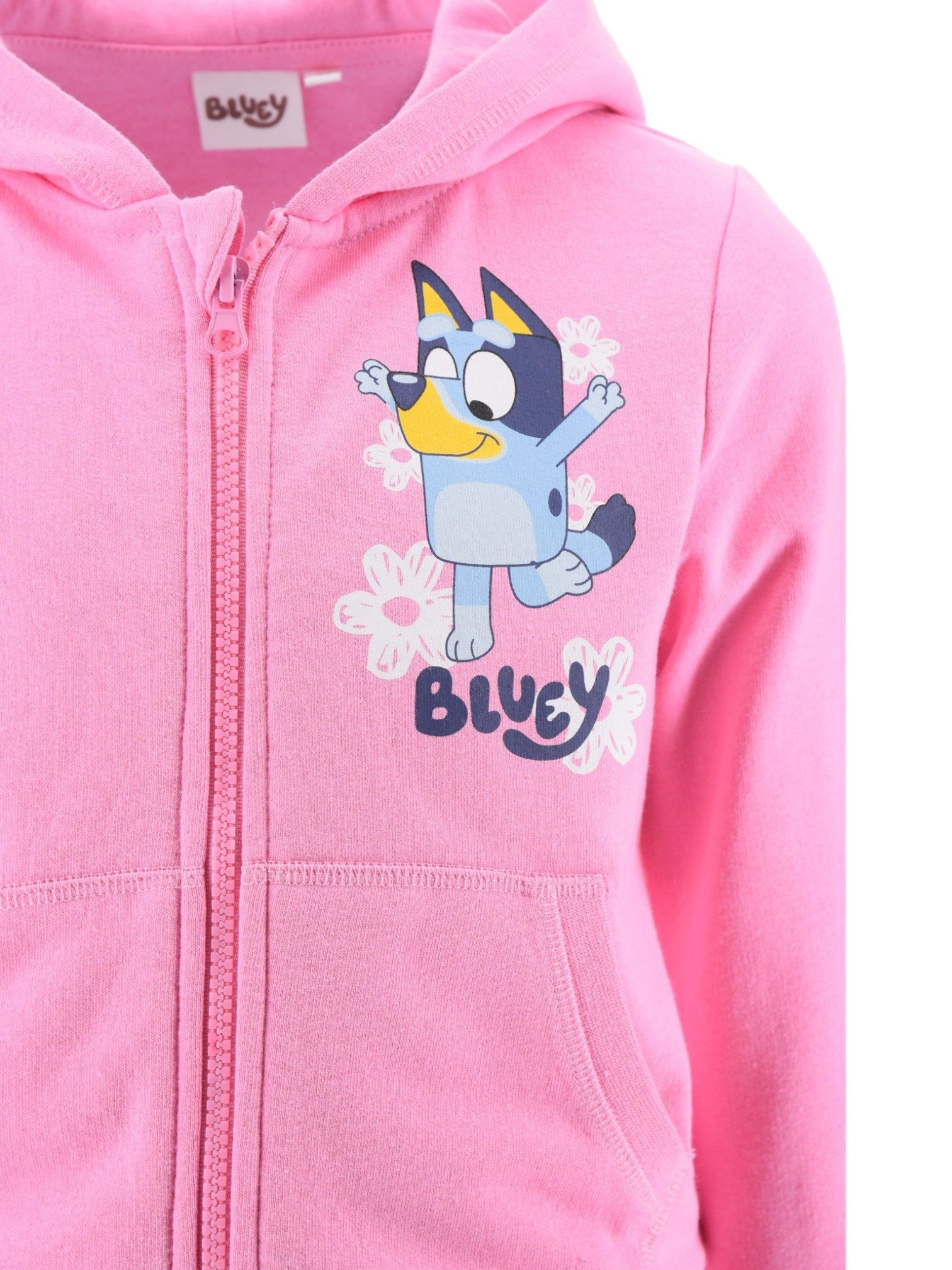 Bluey Freizeitanzug (2-tlg), Mädchen Outfit Kapuzenjacke & Hose Größe 98-116 cm