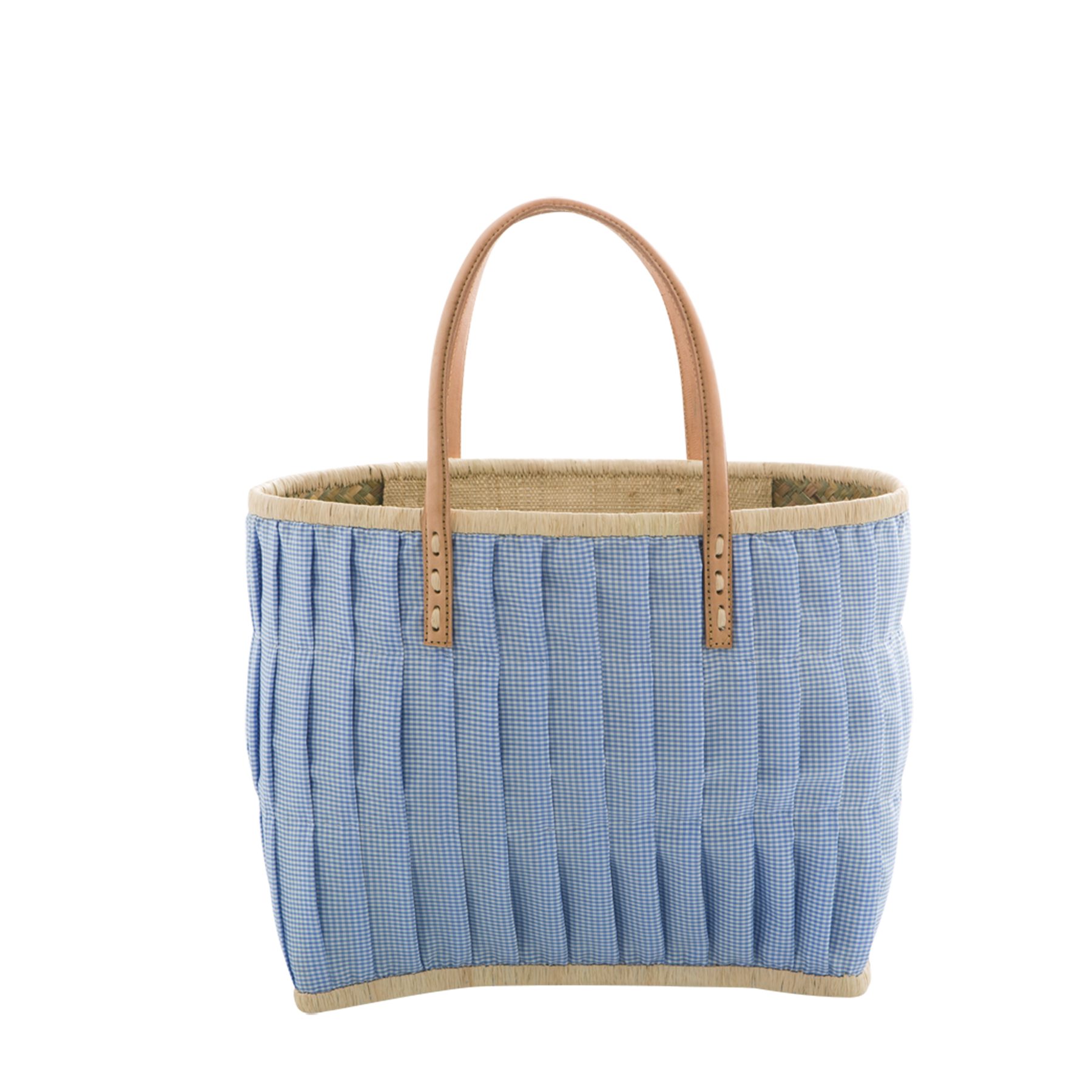 rice Freizeittasche Rice Raffia Einkaufstasche Medium Türkis Blau (1-tlg)