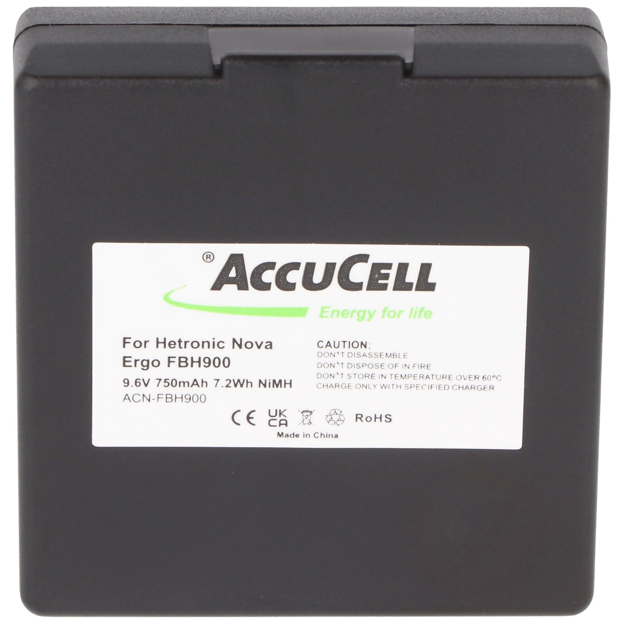 FBH900, Akku Akku (9,6 Akku Hetronic Ergo 600 68300520, Nova 68300520 AccuCell für mAh 9 passend V)