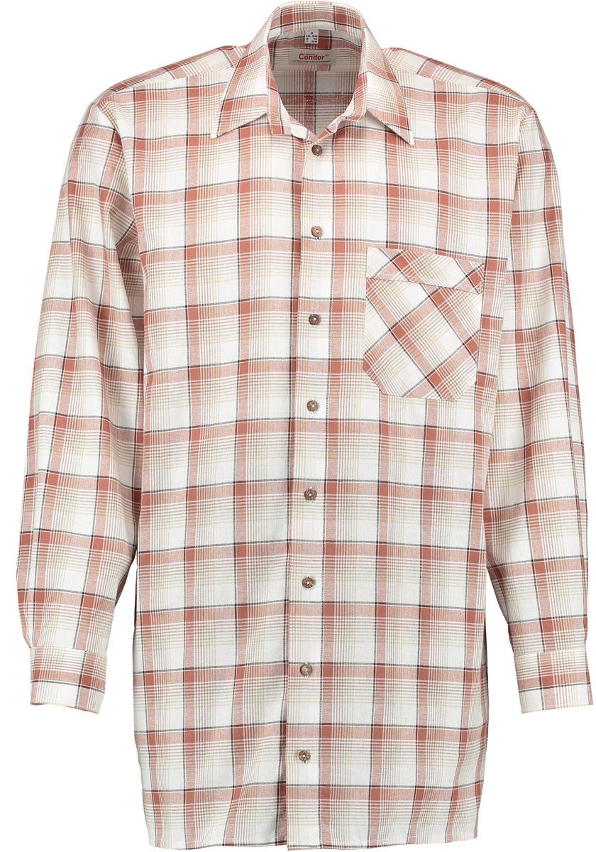 Condor Langarmhemd Dulegu 90cm langes Herren Langarm Arbeitshemd günstig online kaufen