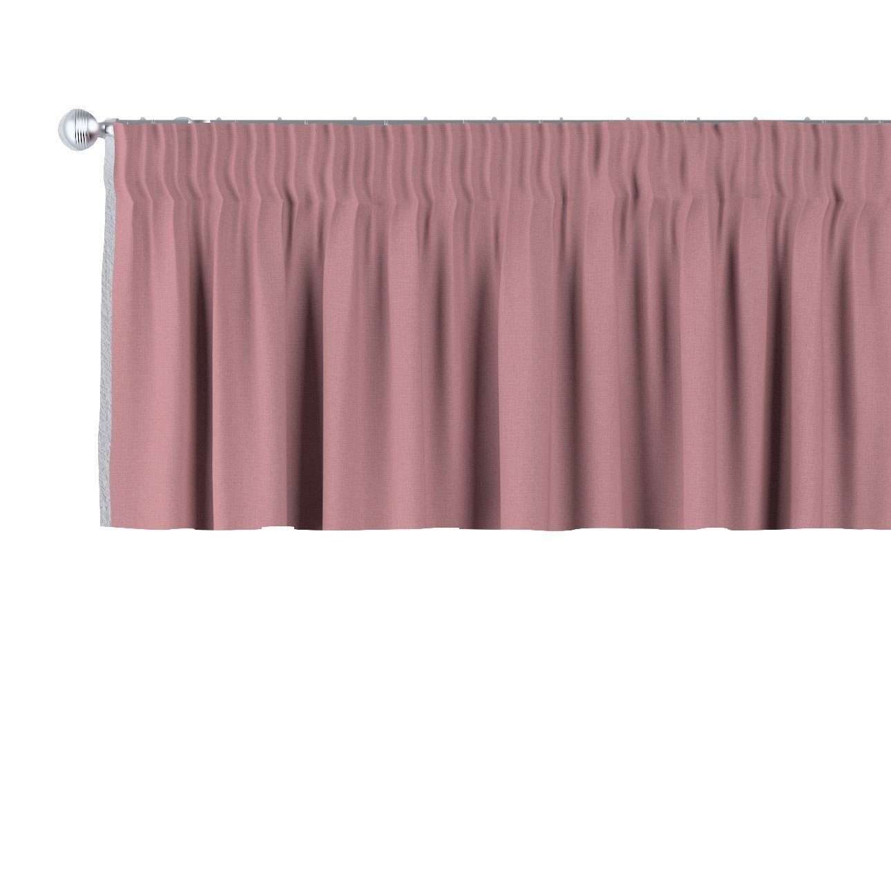 Vorhang mit Kräuselband 130 x 40 cm, Cotton Panama, Dekoria altrosa