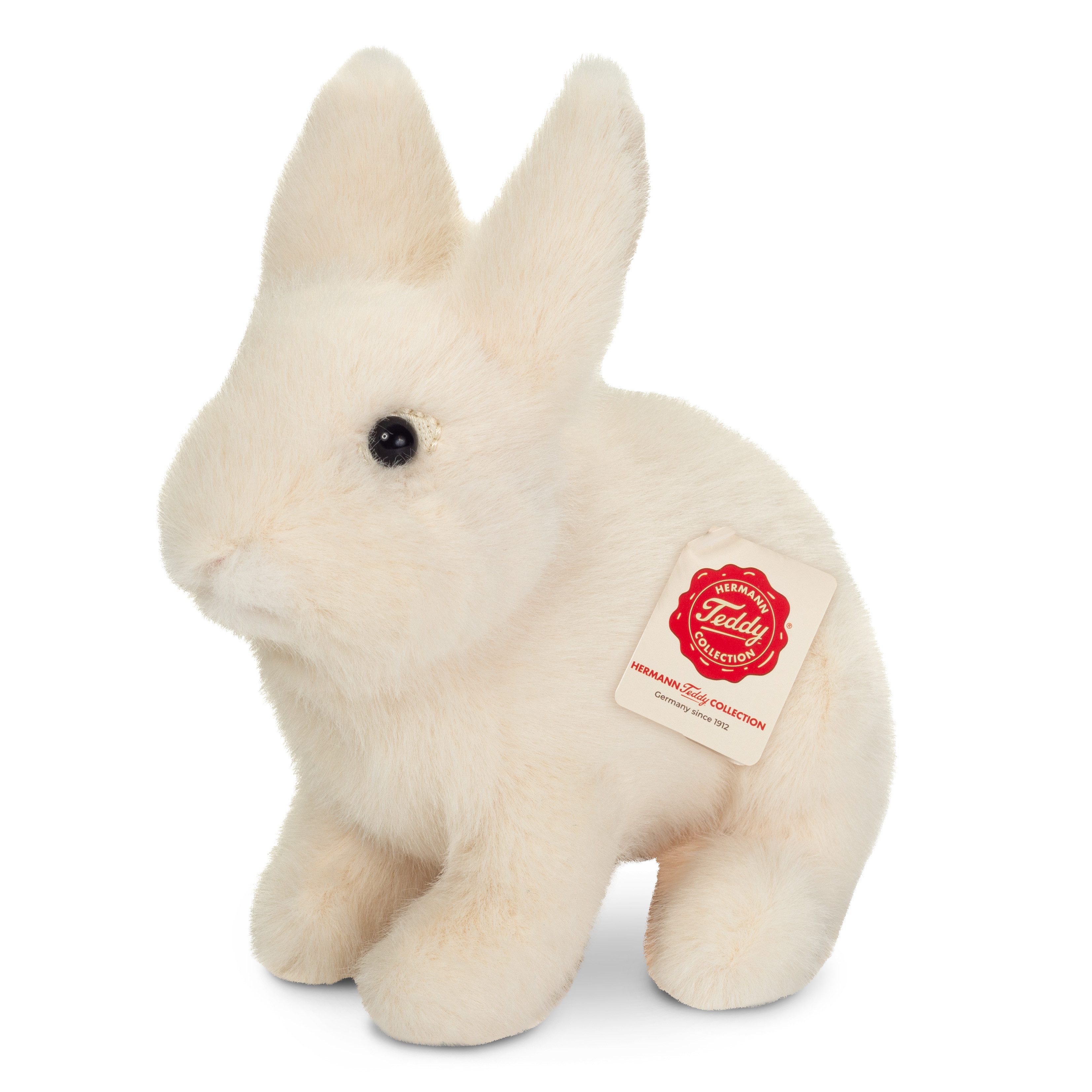 Teddy Hermann® Kuscheltier Hase, sitzend, creme, 20 cm, zum Teil aus recyceltem Material