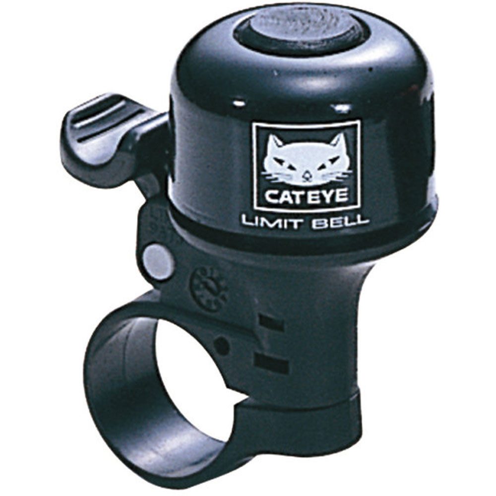 Cateye Fahrradklingel CATEYE Klingel PB-800 Limit Bell lose Bis 24mm Lenker-Ø schwarz Fahrra