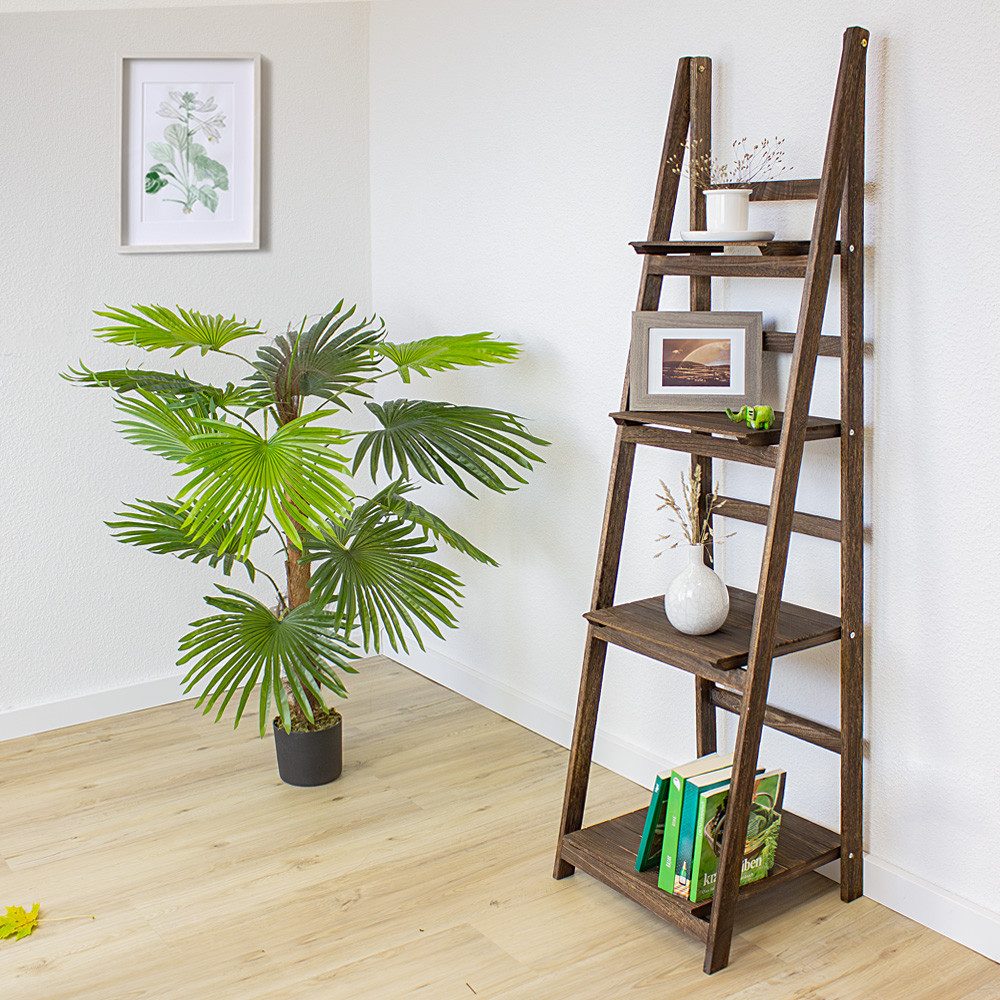 Kingpower Leiterregal Regal Bücherregal Wandregal Standregal Blumentreppe K günstig online kaufen