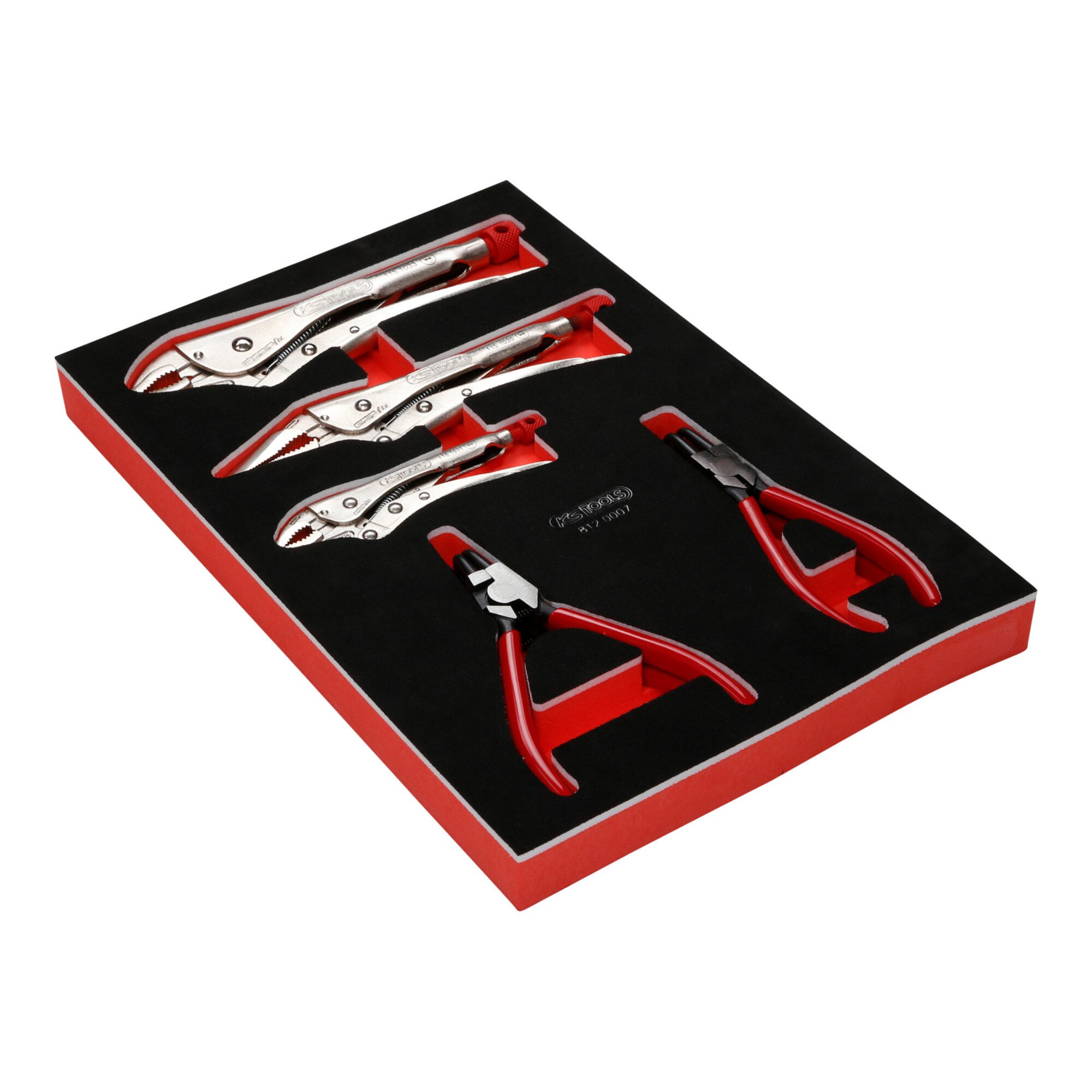 KS Tools Zangenset KS Tools Zangen-Satz in Schaumstoffeinlage, 7-tlg