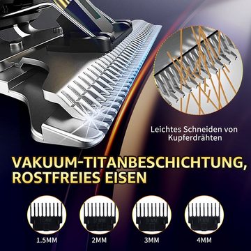 MCURO Haarschneider für herren, Profi Haarschneidemaschine, Männer Haarschneider, Wasserdicht & Leise, LED Display Herren Bartschneider Elektrisch Barttrimmer