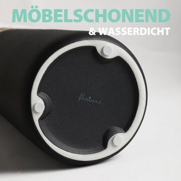 flature Tischvase Keramik Vase Schwarz Boho Style - für Pampasgras und Blumen