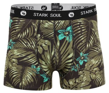 Stark Soul® Boxershorts Boxershorts ALOHA - 3er Pack Hawaiien Boxers-Shorts (Set, 3er-Pack) Logo Webbund