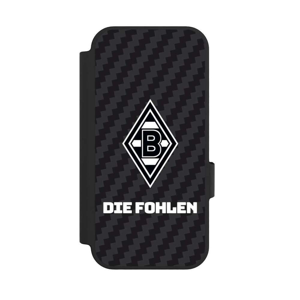 NIVOCASE Handyhülle Borussia Mönchengladbach Carbon Gladbach Die Fohlen Carbon, Google Pixel 10 Pro Klapphülle Handyhülle aus Kunst Leder