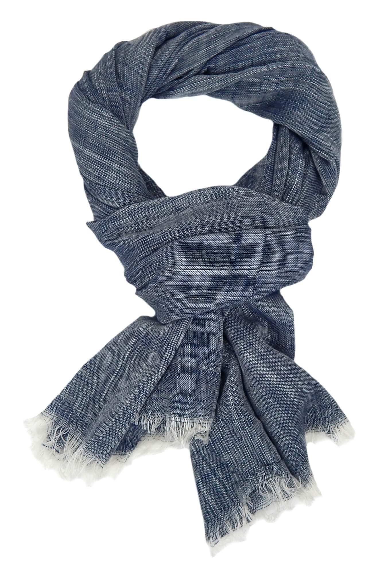 Ella Jonte Modeschal, leichter Baumwollschal in edler Leinenoptik