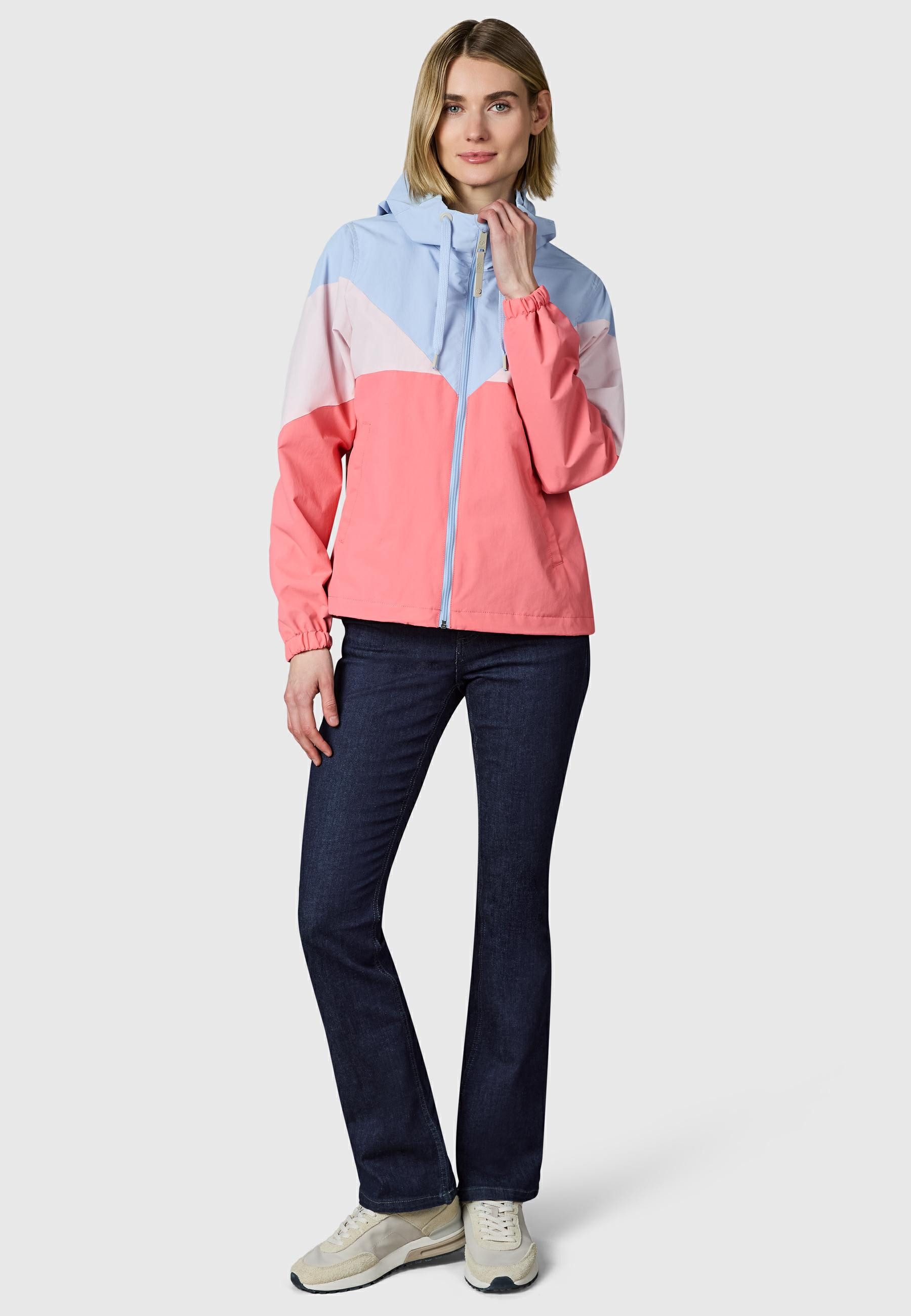 Ragwear Funktionsjacke Rochele wasserdichte Damen Übergangsjacke mit großer Kapuze – Bild 5 von 5