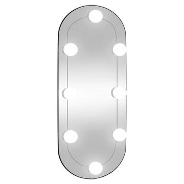 vidaXL Spiegel Wandspiegel mit LED-Leuchten 25x60 cm Glas Oval