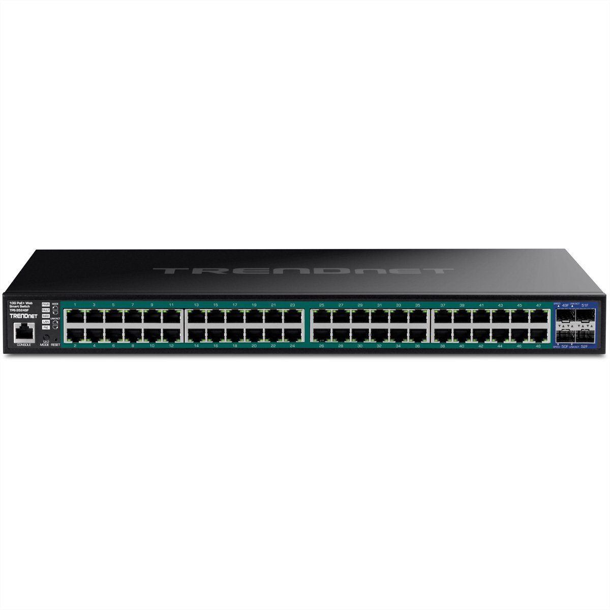 (Gigabit Trendnet Netzwerk-Switch 10G TPE-3524SF Slots) Switch 740W Web 52 PoE+ Smart Port SFP+