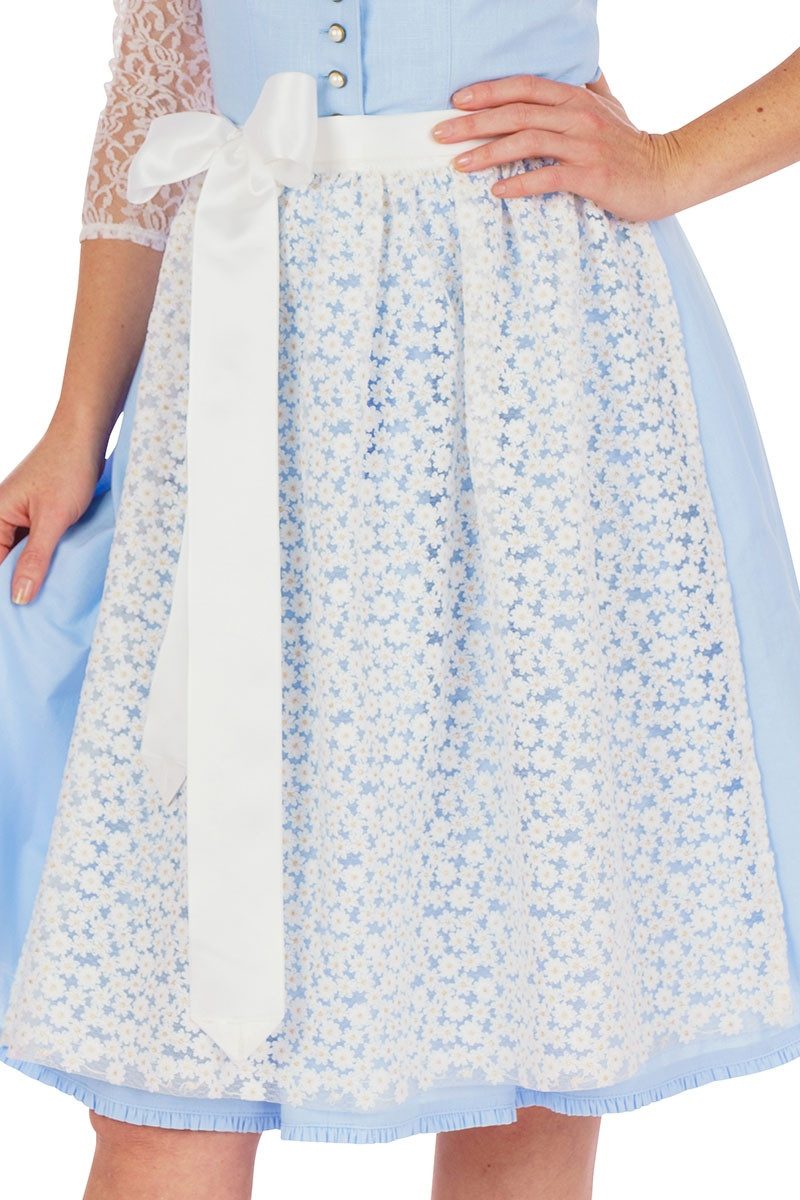 Alpenfee Tracht Dirndl Midi Dirndl 2tlg. - XARA - hellblau