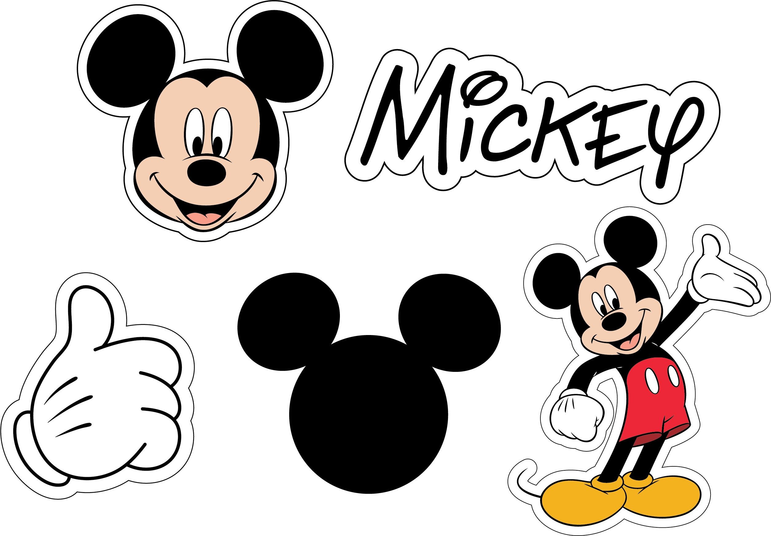 Crocs Schuhanstecker Jibbitz™ Mickey Pant (Set, 5-tlg., Kein Spielzeug. Nicht für Kinder unter 3 Jahren geeignet), Charm, Anstecker für Crocs Schuhe