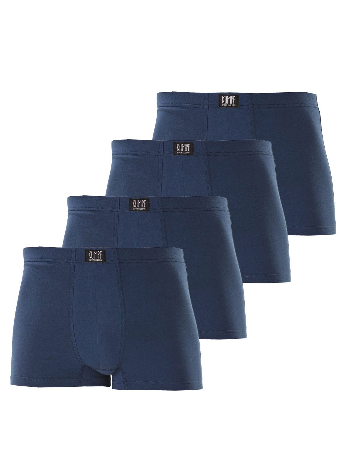 KUMPF Retro Pants 4er Sparpack Herren Pants Bio Cotton (Spar-Set, 4-St) hohe Markenqualität darkblue