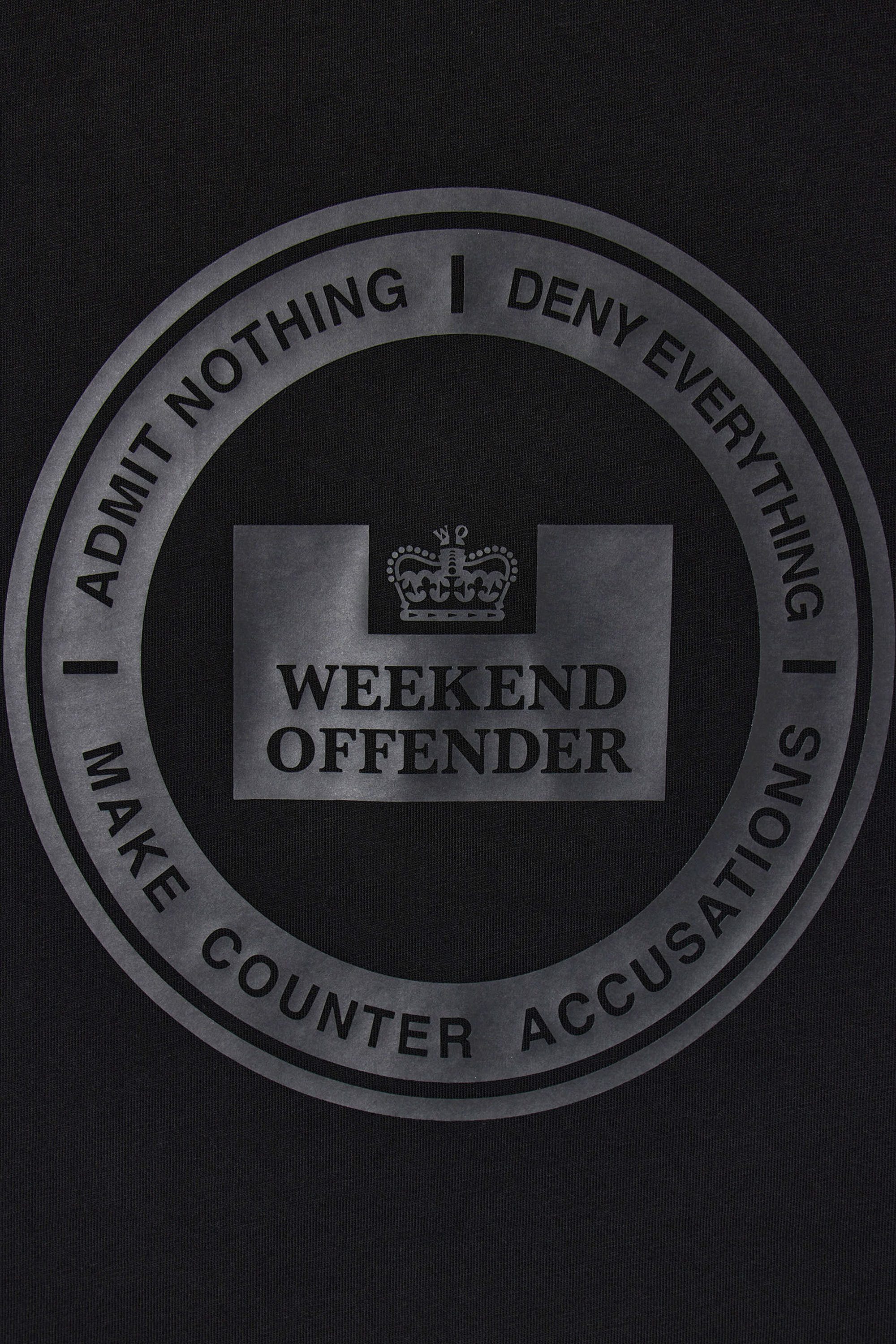 Weekend Offender T-Shirt DENY GRAPHIC TEE Herren T-Shirt Herren, leichtes Kurzarmshirt, Sporttrikot, Outdoor, Sale