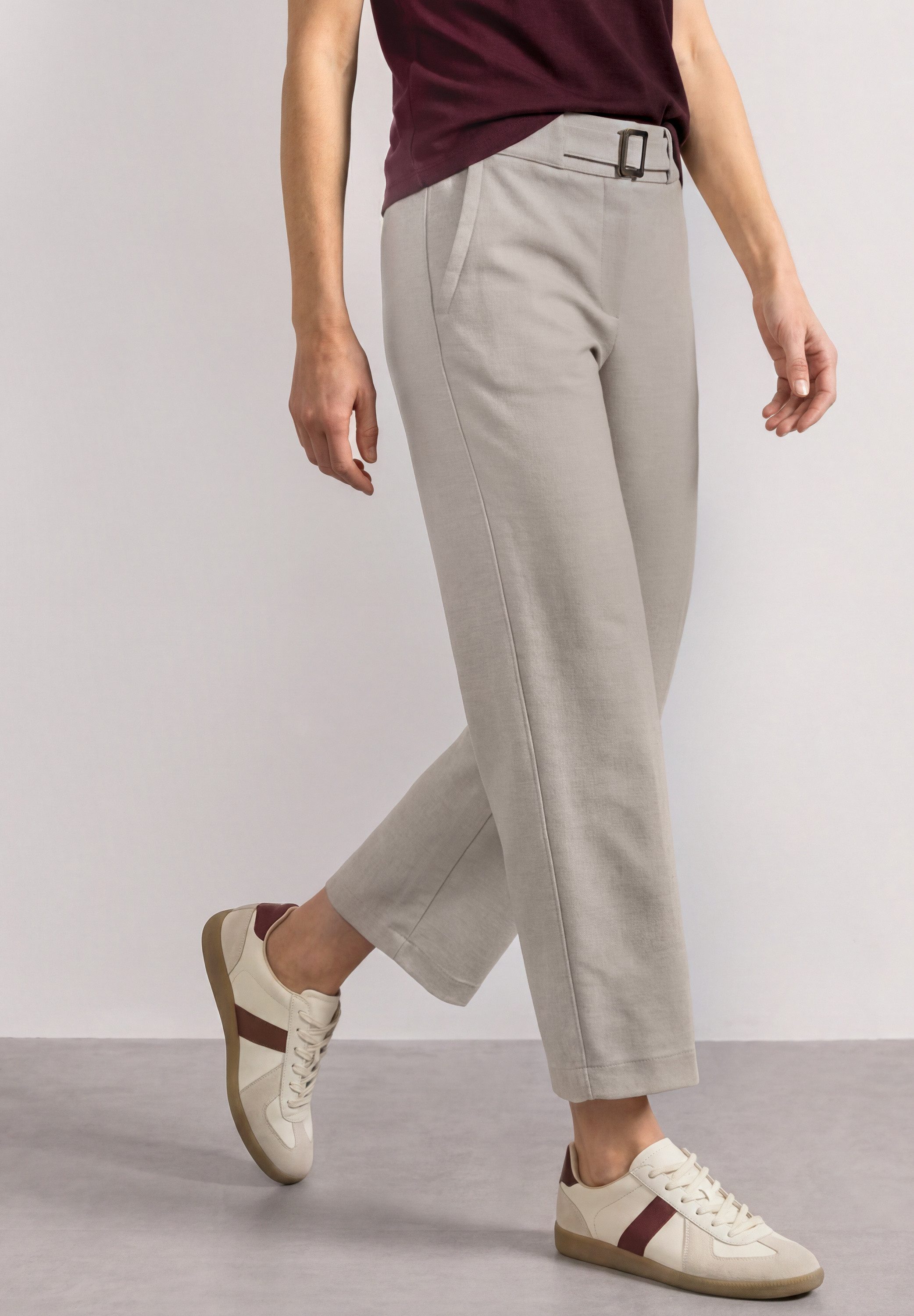 STREET ONE Stoffhose High Waist