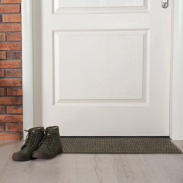 Fußmatte Jute Fußmatte mit Muster, relaxdays, Höhe: 10 mm, 40x60cm