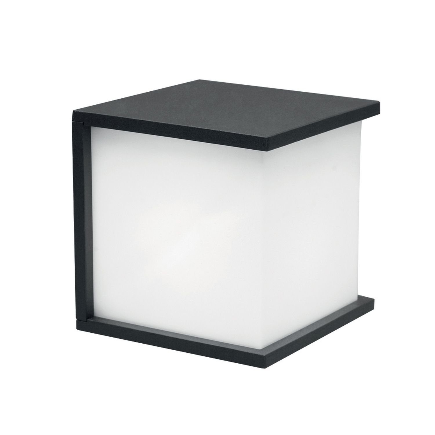 Licht-Erlebnisse Außen-Wandleuchte ohne Weiß Wand Leuchtmittel, DAISY, IP44 Außenwandlampe E27 Anthrazit Aluminium Außenlampe